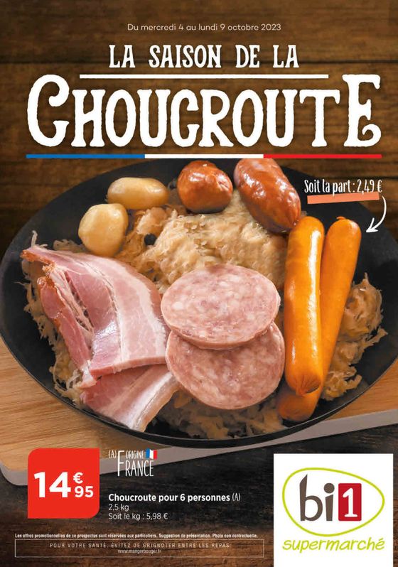 LA SAISON DE LA CHOUCROUTE