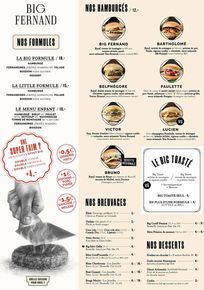 Promos de Restaurants à Brest | Big Fernand Brest sur Big Fernand | 28/09/2023 - 31/03/2024
