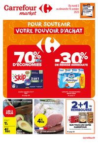 Catalogue Carrefour Market à Nevers | Pour soutenir votre pouvoir d'achat | 03/10/2023 - 15/10/2023