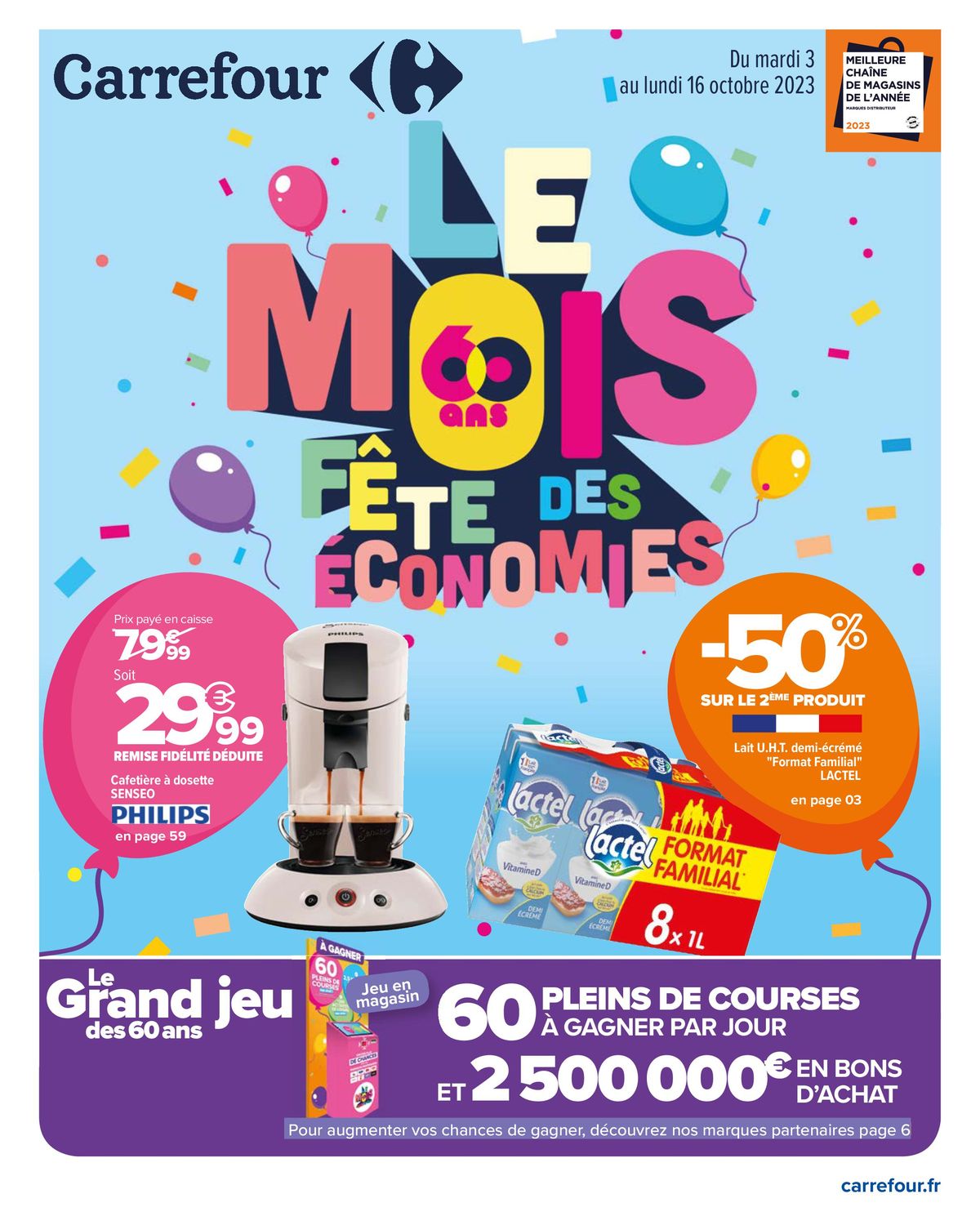 Catalogue Le mois 60 ans, Fête des économies , page 00001