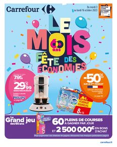 Catalogue Carrefour à Saran | Le mois 60 ans, Fête des économies  | 03/10/2023 - 16/10/2023