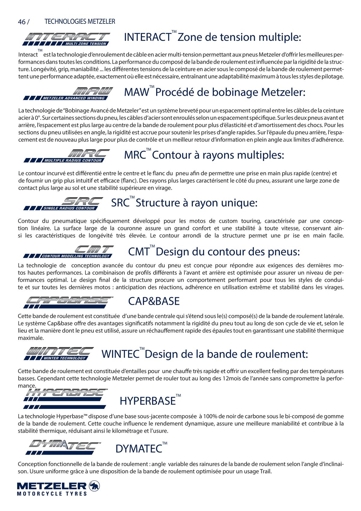 Catalogue METZELER Technical Data Book 2023, page 00046