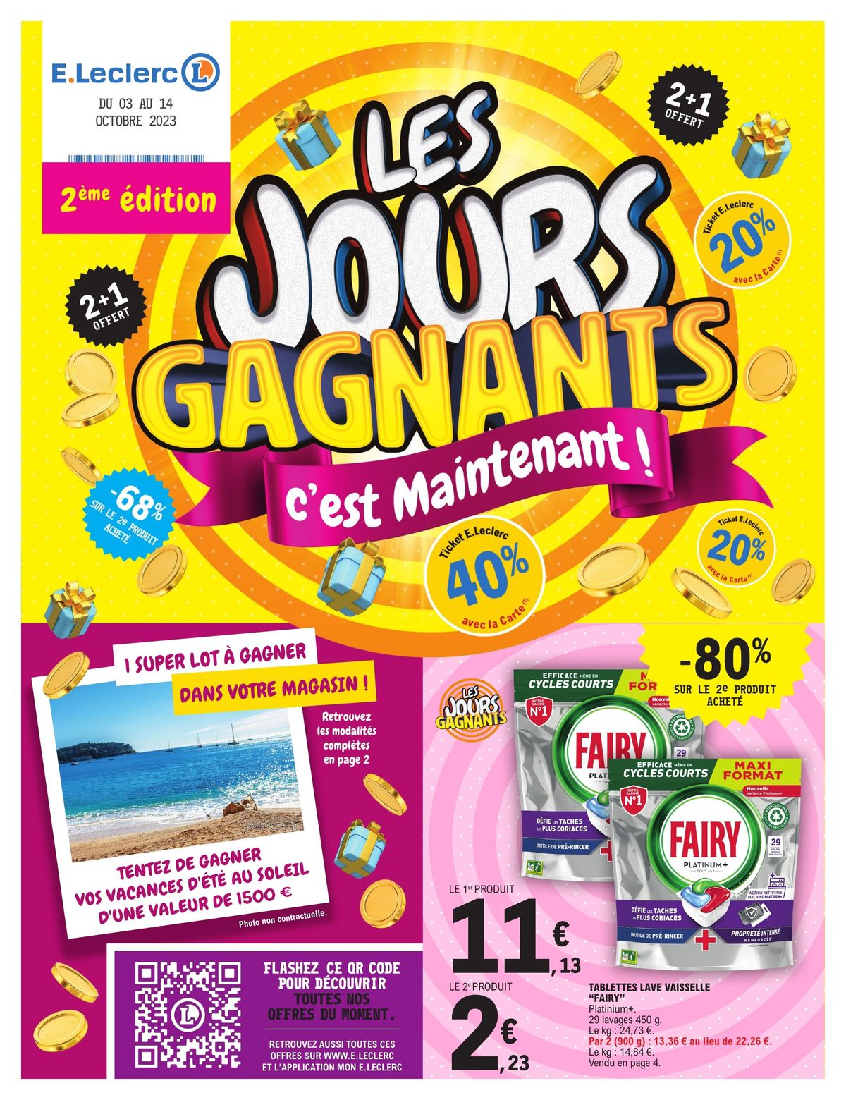 Catalogue LES JOURS GAGNANTS 20 C'est Maintenant!, page 00001