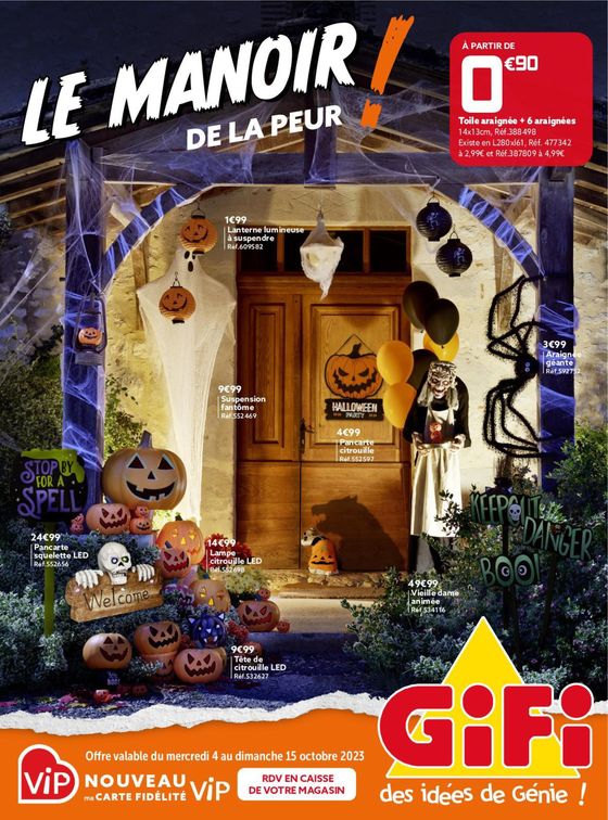 Catalogue Gifi à Nice | Le manoir de la peur ! | 04/10/2023 - 15/10/2023