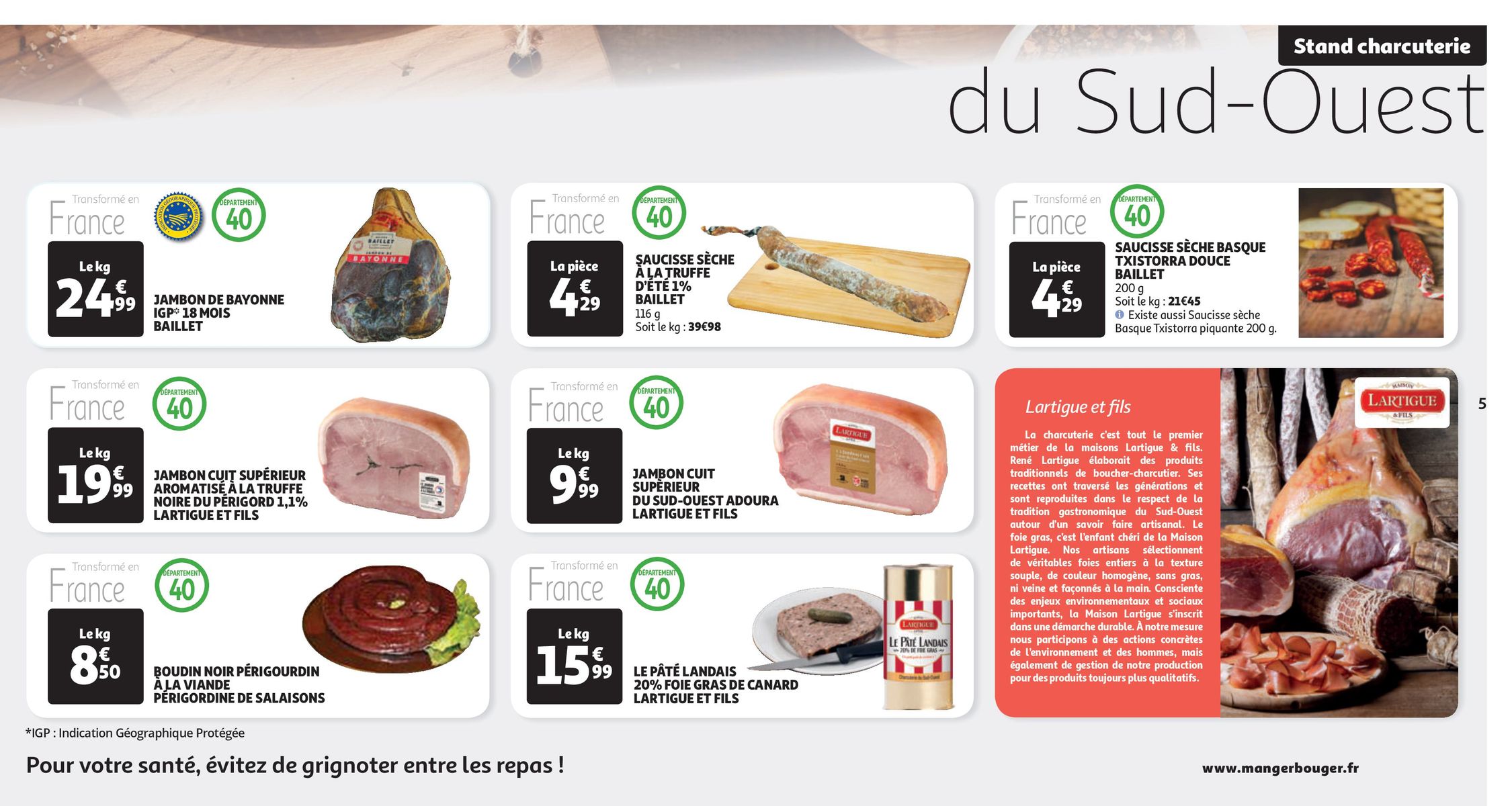 Catalogue Planche savoureuse du Sud-Ouest, page 00005