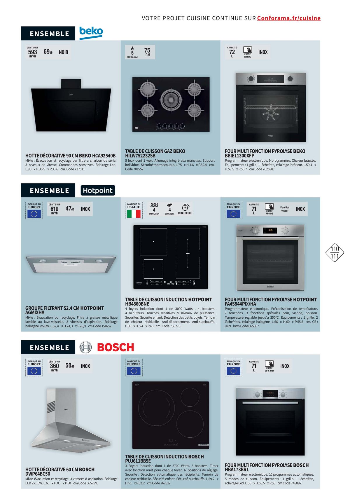 Catalogue Guide cuisines & encastrables, page 00111