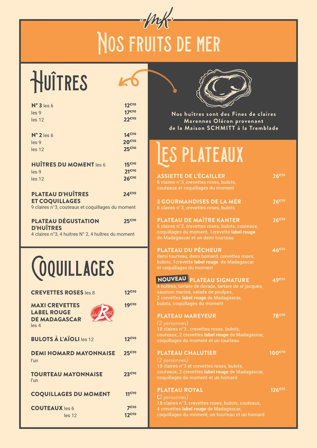 Catalogue Menu La Taverne de Maître Kanter, page 00003