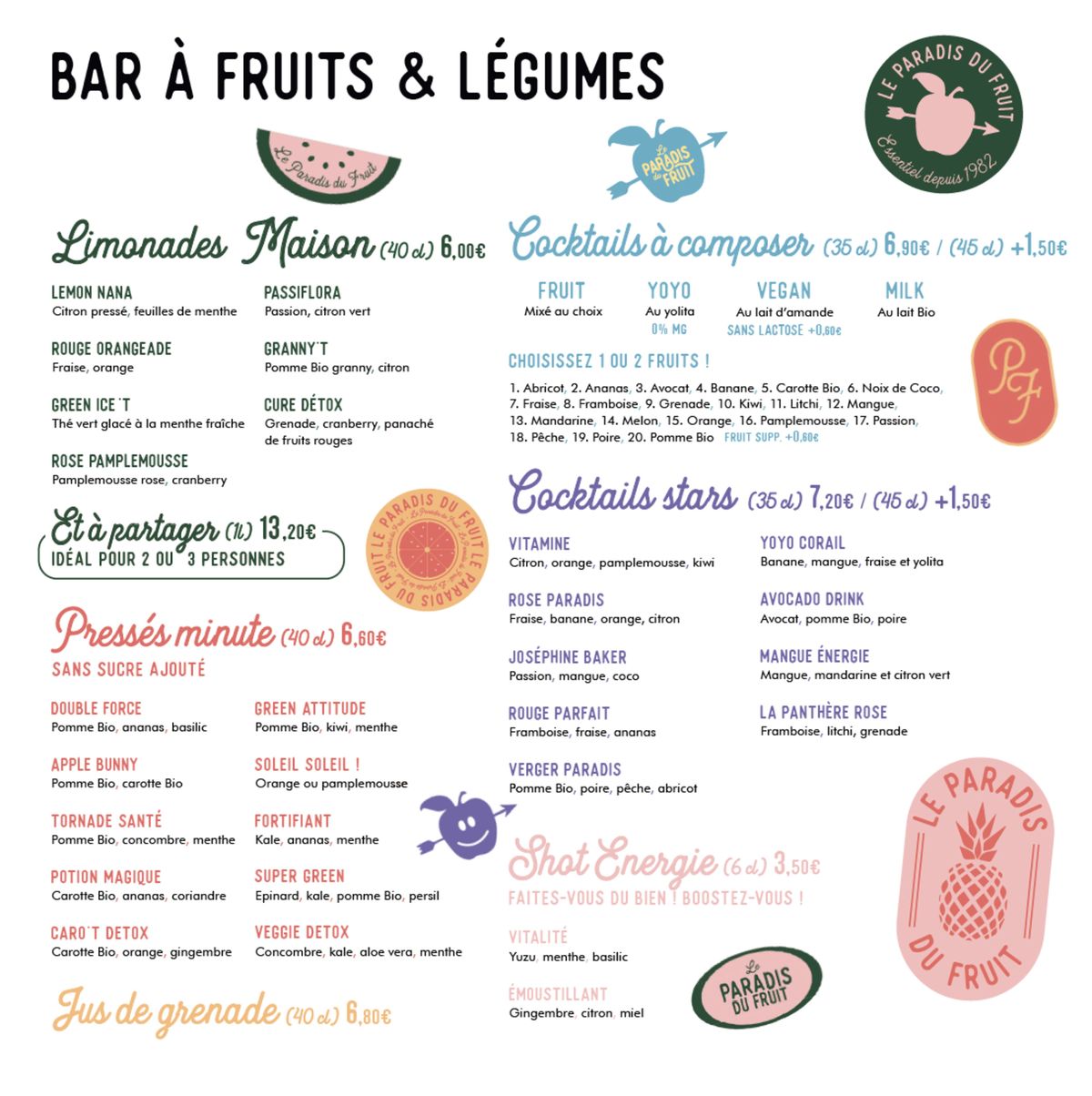 Catalogue Menu Le Paradis du Fruit, page 00001
