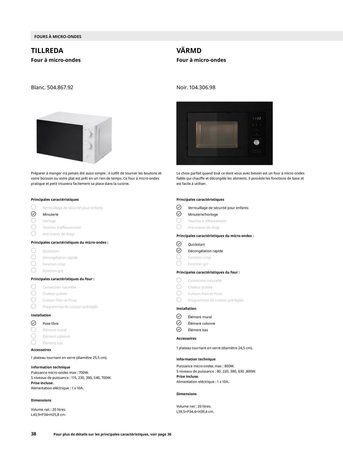 Catalogue IKEA ÉLECTROMÉNAGER, page 00038