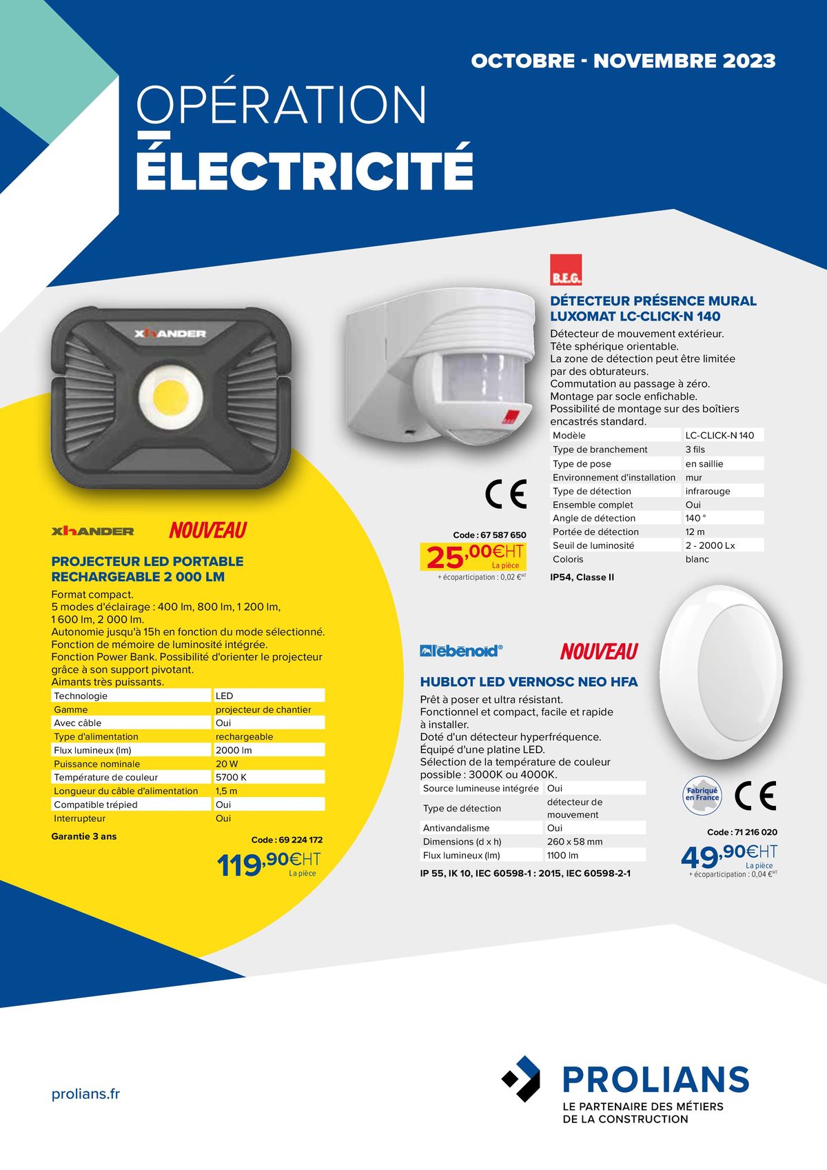 Catalogue Opération électricité, page 00001