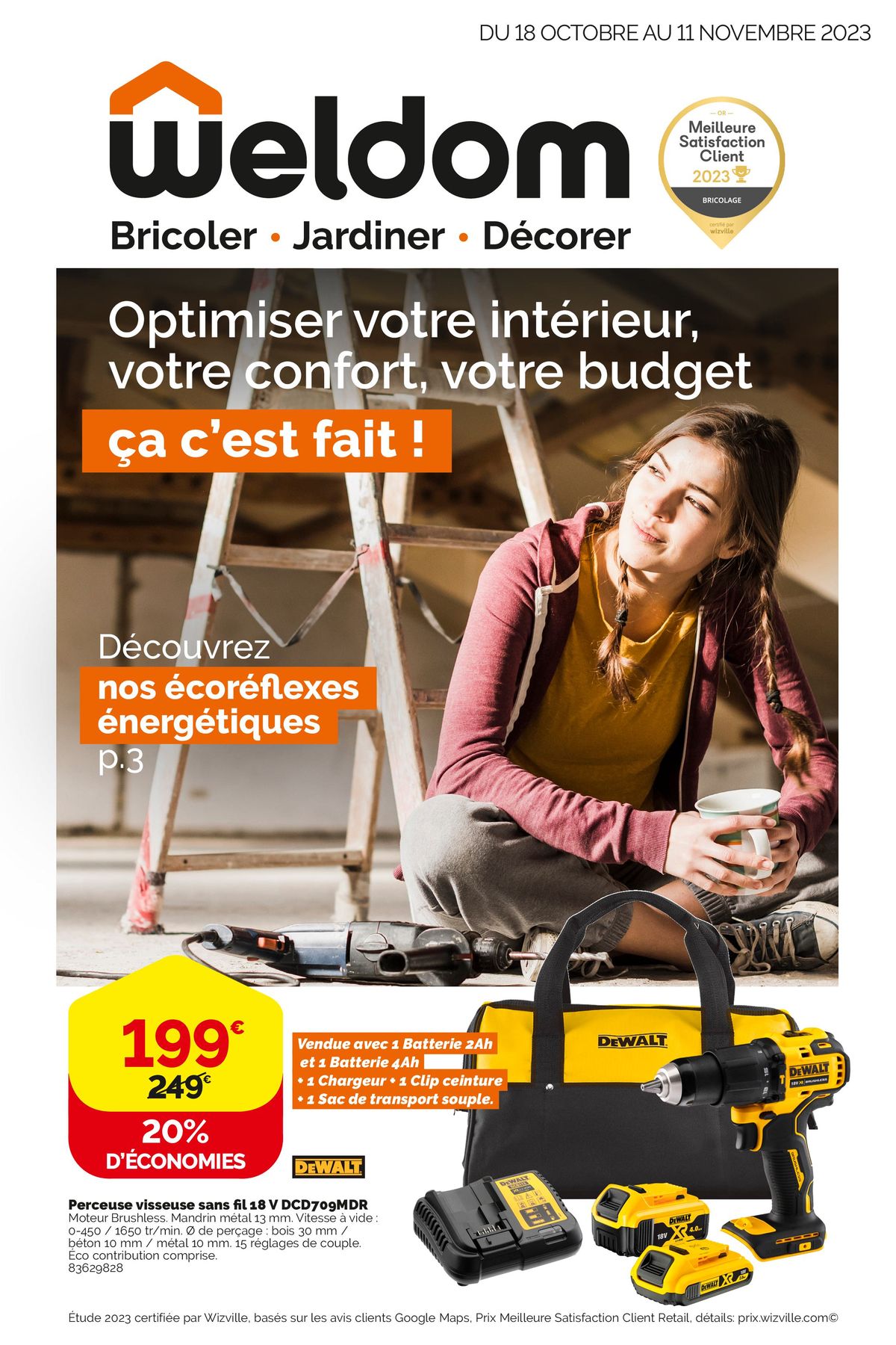 Catalogue Weldom - optimiser votre intérieur, votre confort, votre budget, page 00001