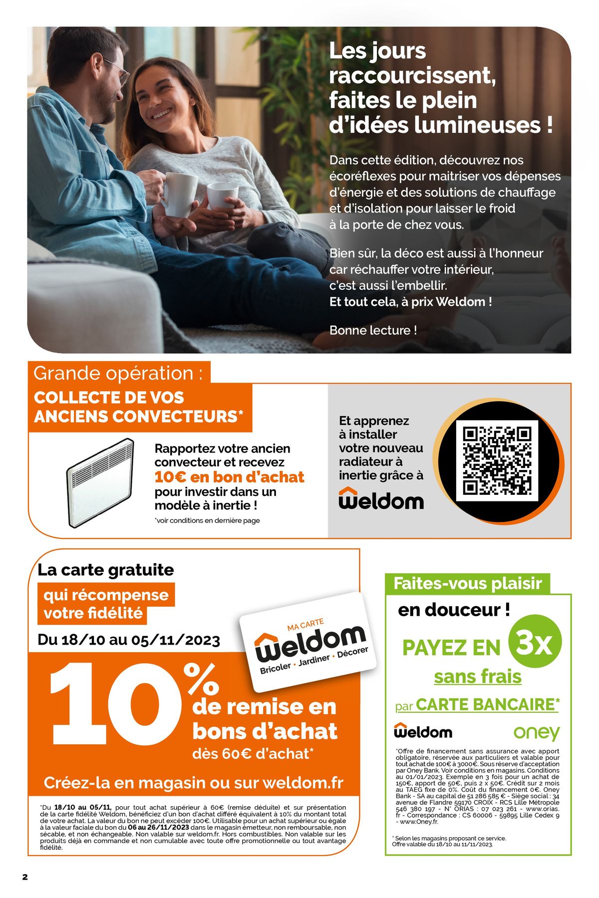 Catalogue Weldom - optimiser votre intérieur, votre confort, votre budget, page 00002