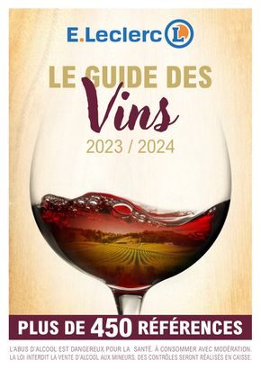 Catalogue E.Leclerc à Paris | GUIDE DES VINS 2023 2024 | 05/02/2024 - 31/12/2024