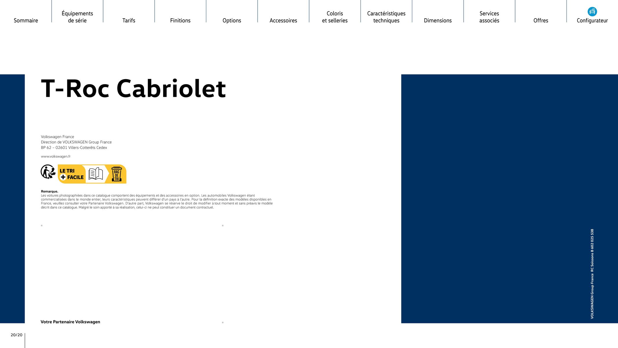 Catalogue T-Roc Cabriolet, page 00020