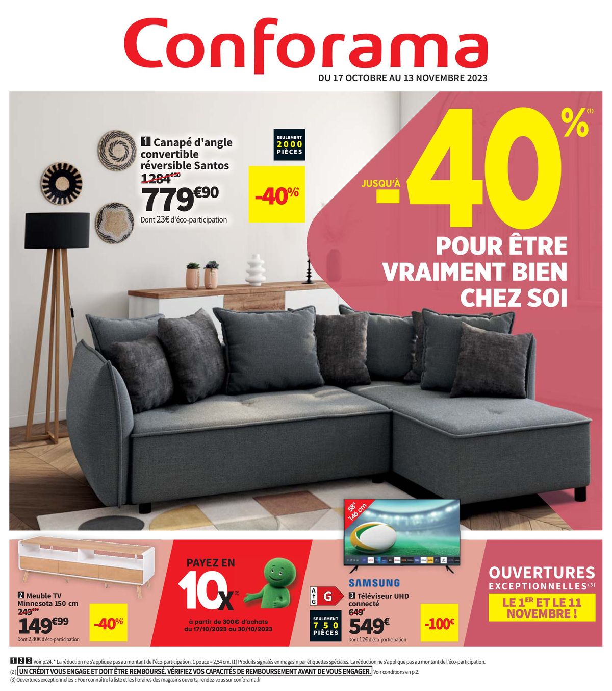 Catalogue Jusqu'à -40% pour être vraiment bien chez soi, page 00001