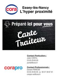 Catalogue Cora à Dommartin-lès-Toul | Carte traiteur | 16/10/2023 - 30/06/2024