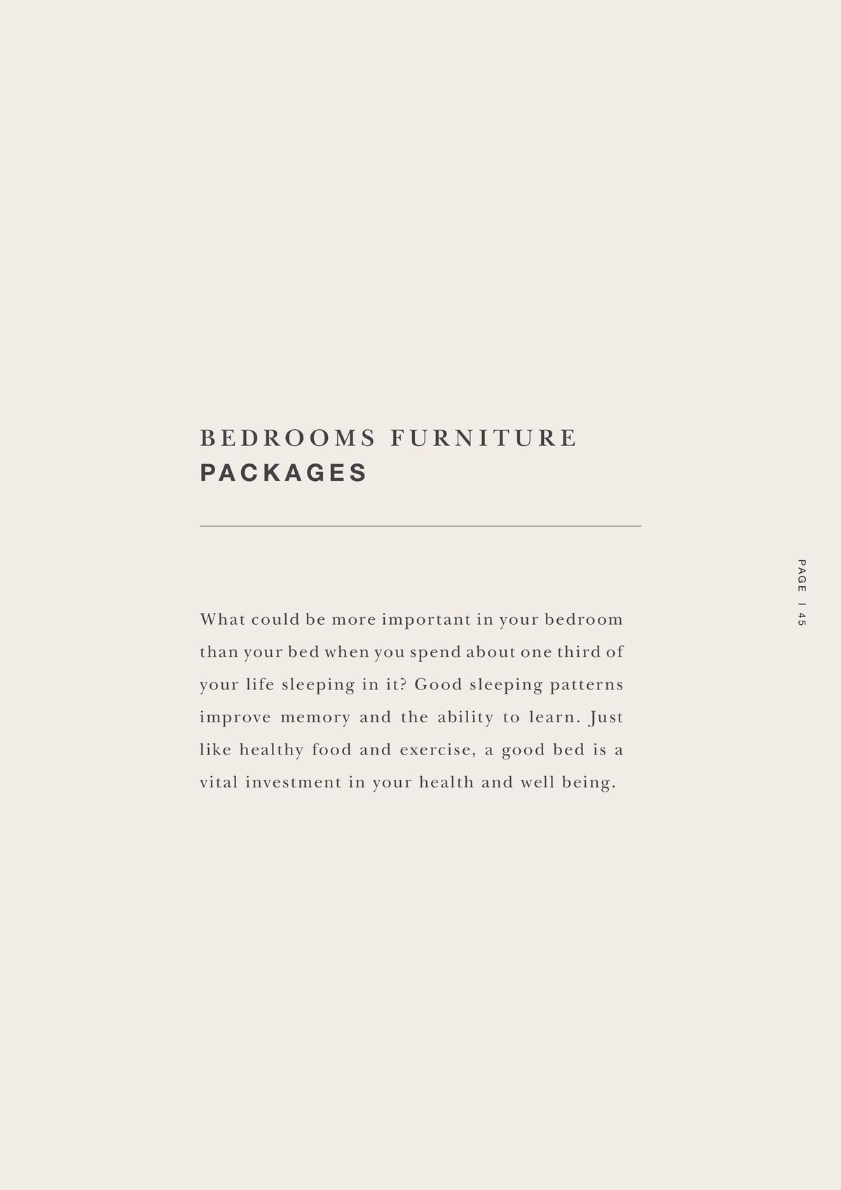 Catalogue FURNITURE PACKAGES, page 00045