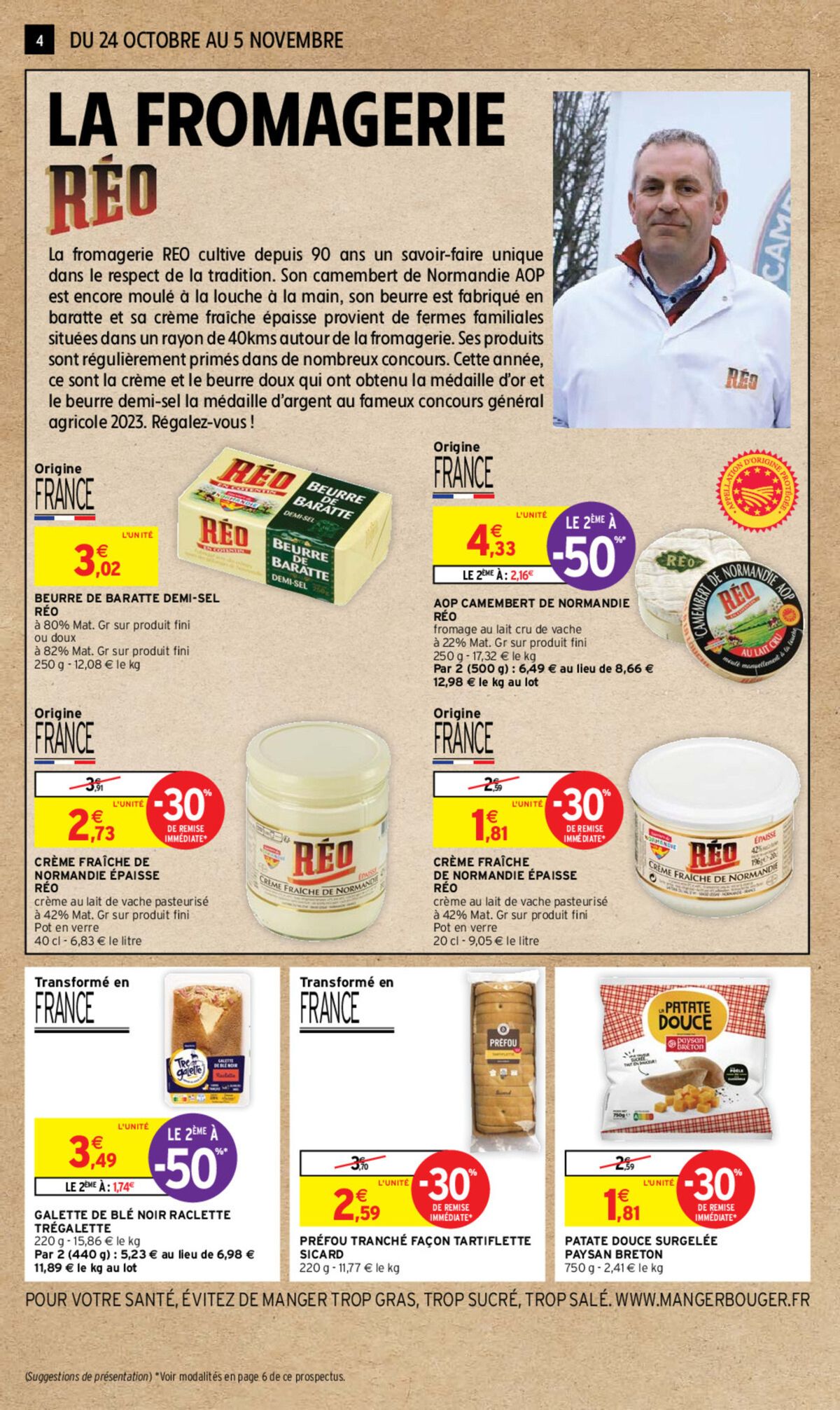 Catalogue LES PRODUITS DE NOS REGIONS SPECIAL CHARCUTERIE FROMAGE, page 00004