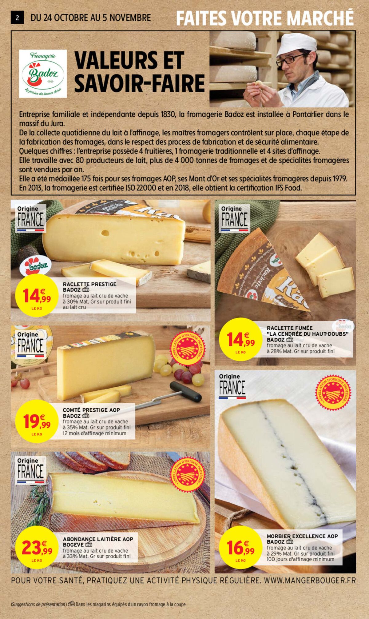 Catalogue LES PRODUITS DE NOS REGIONS SPECIAL RACLETTE & FONDUE, page 00002