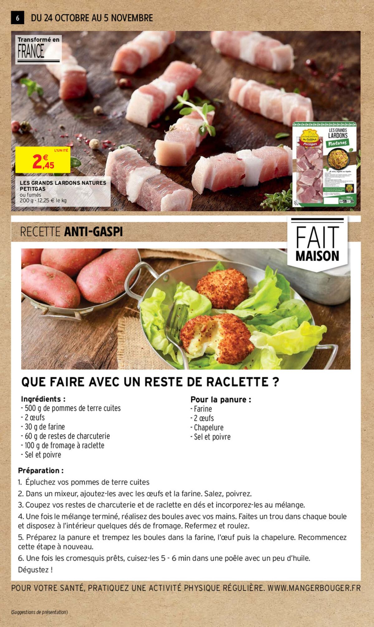 Catalogue LES PRODUITS DE NOS REGIONS SPECIAL CHARCUTERIE FROMAGE, page 00006