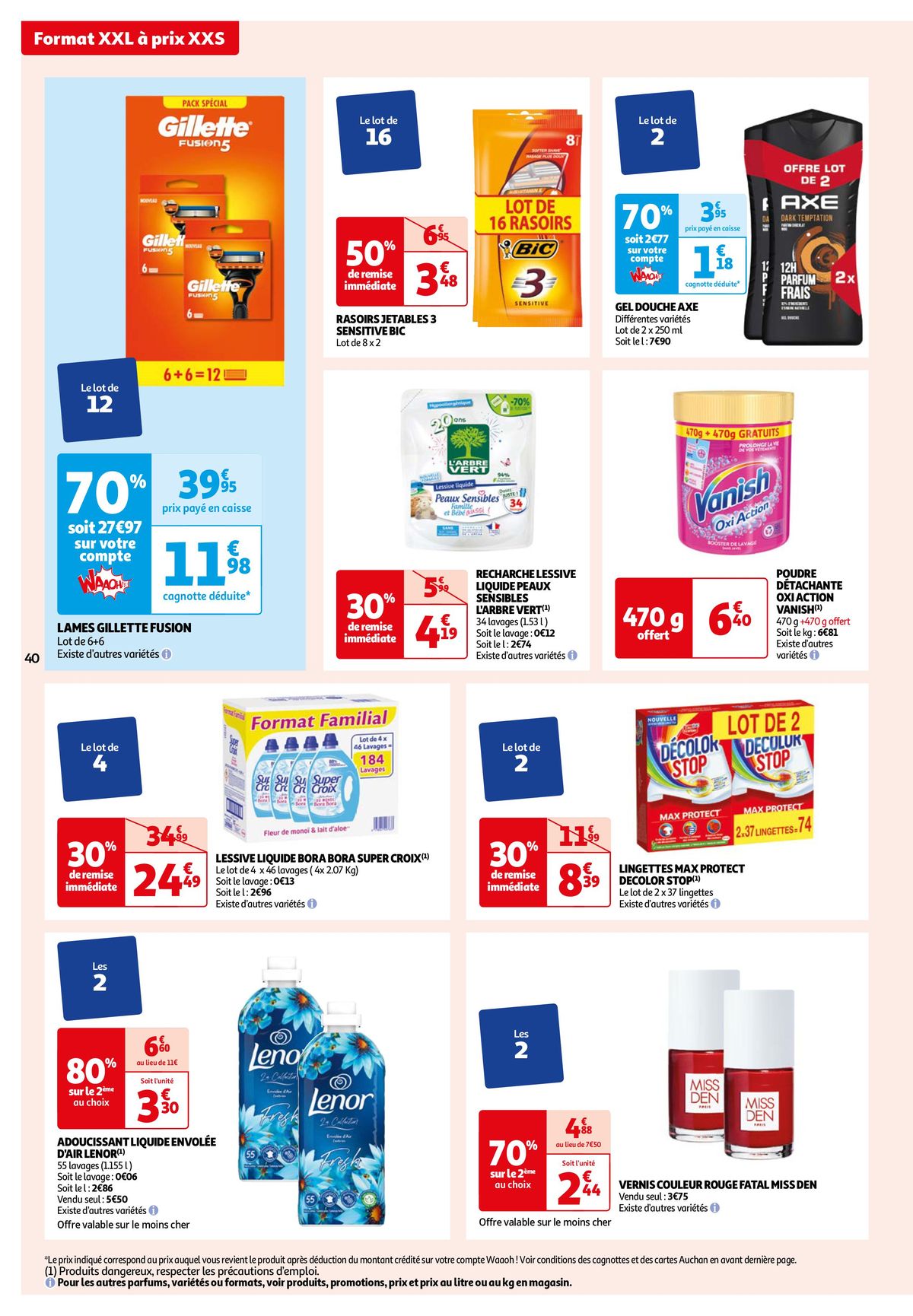 Catalogue 25 jours Auchan : à vos marques, prêts, promos !, page 00040