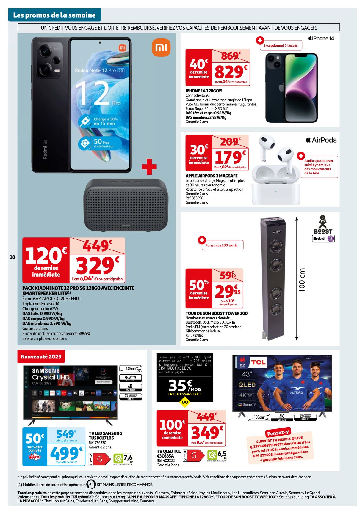 Catalogue 25 jours Auchan : à vos marques, prêts, promos !, page 00038