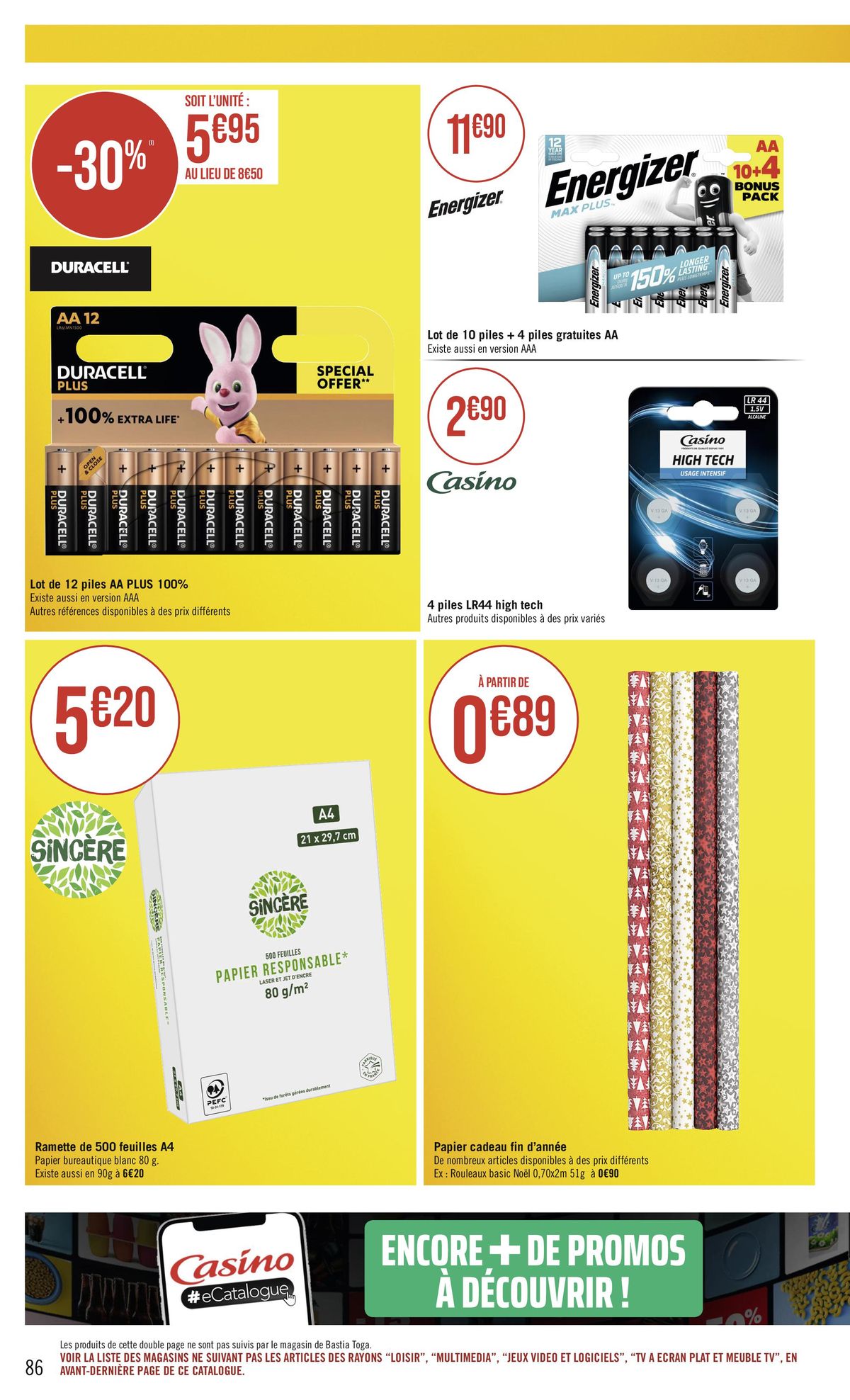 Catalogue Casino supermarché, page 00086