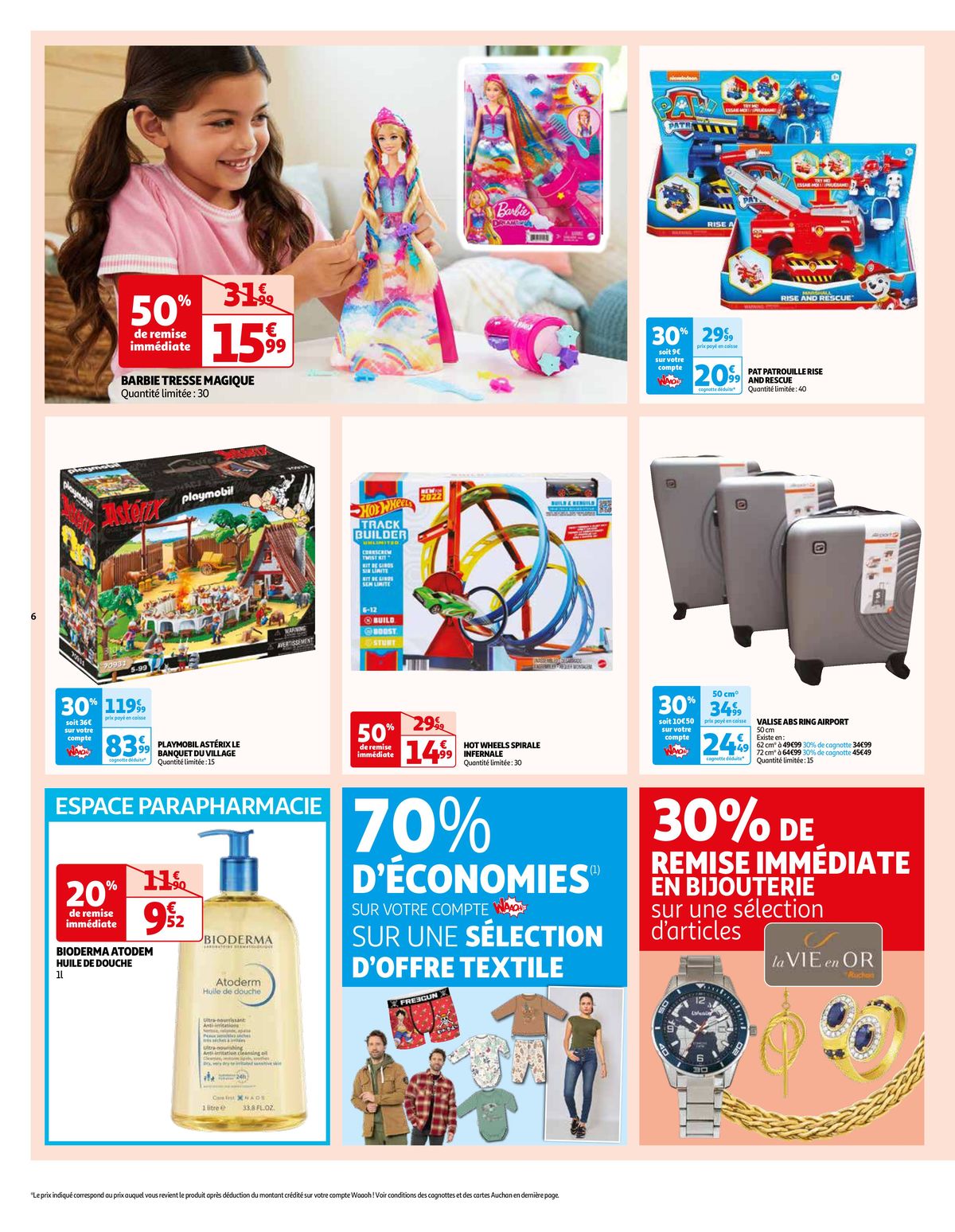 Catalogue Tract 6 jours incroyables Auchan Montivilliers, page 00006