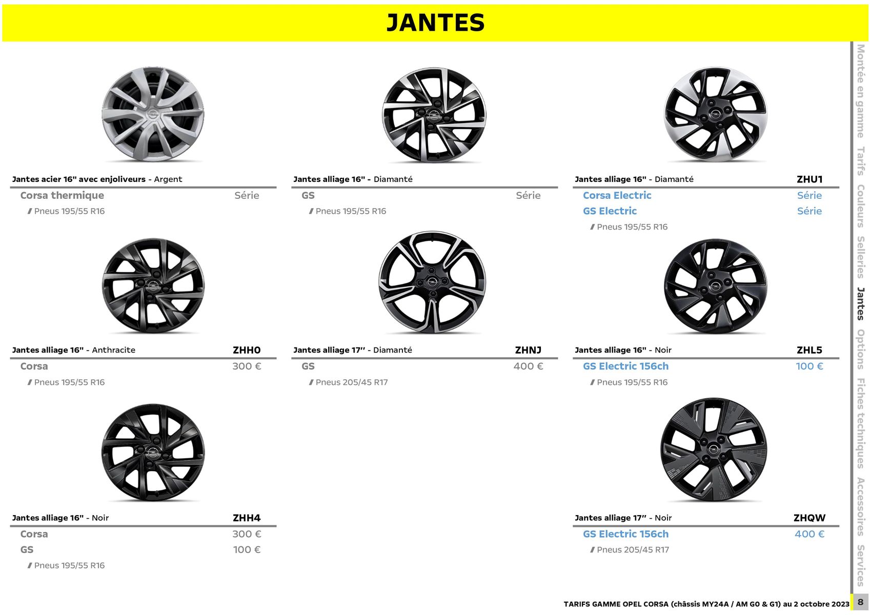 Catalogue Opel Nouvelle Corsa, page 00009