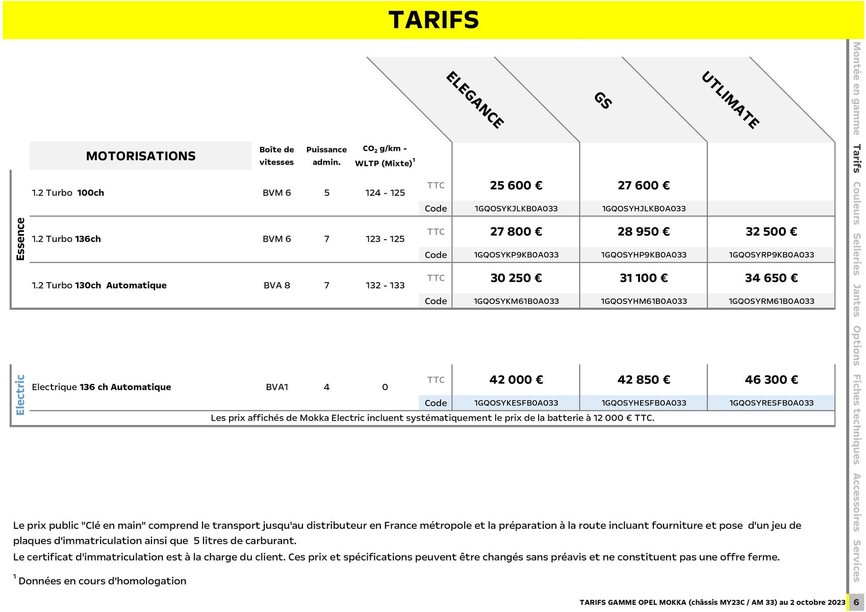 Catalogue Opel Nouveau Mokka, page 00007