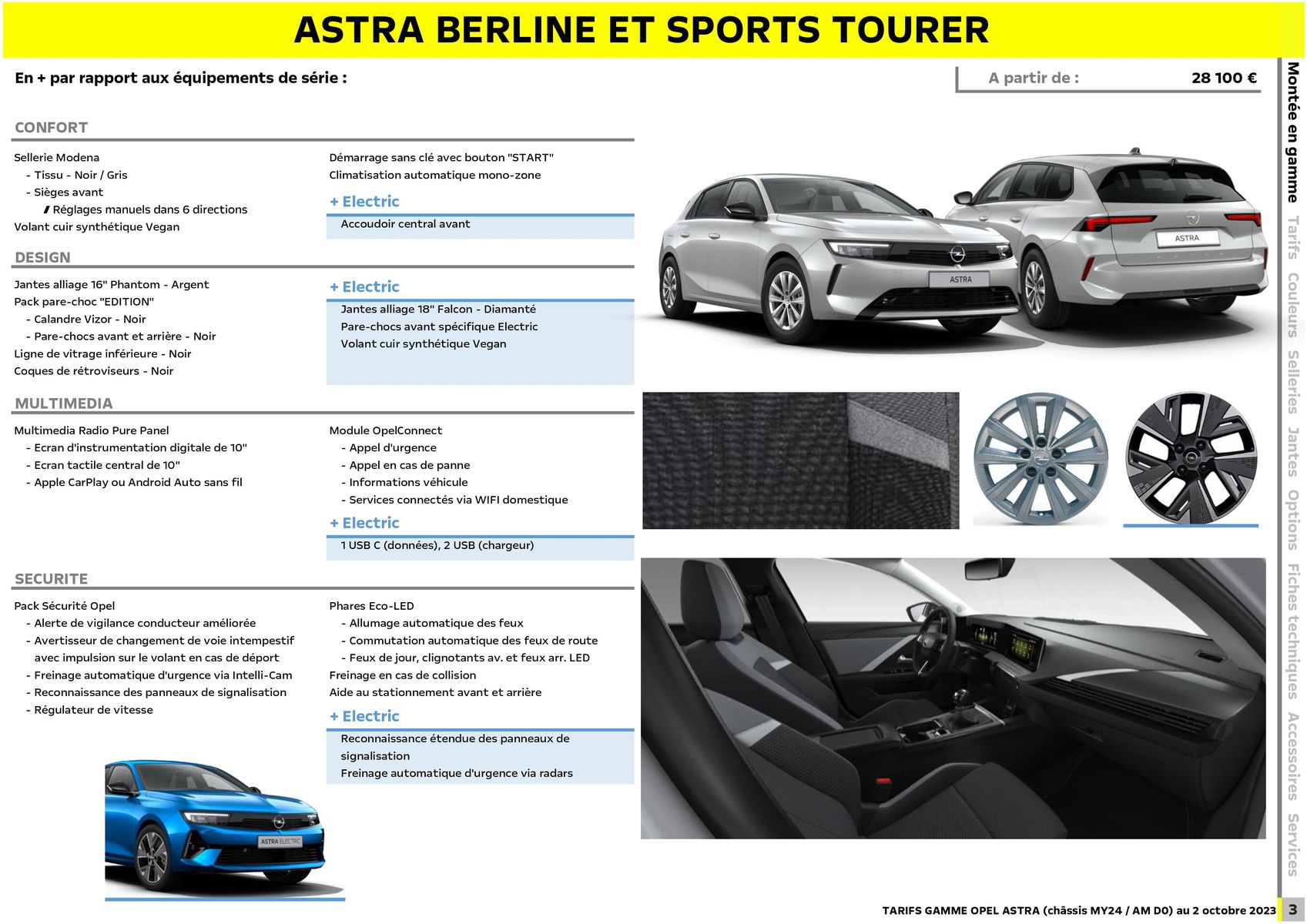 Catalogue Opel Astra, page 00004
