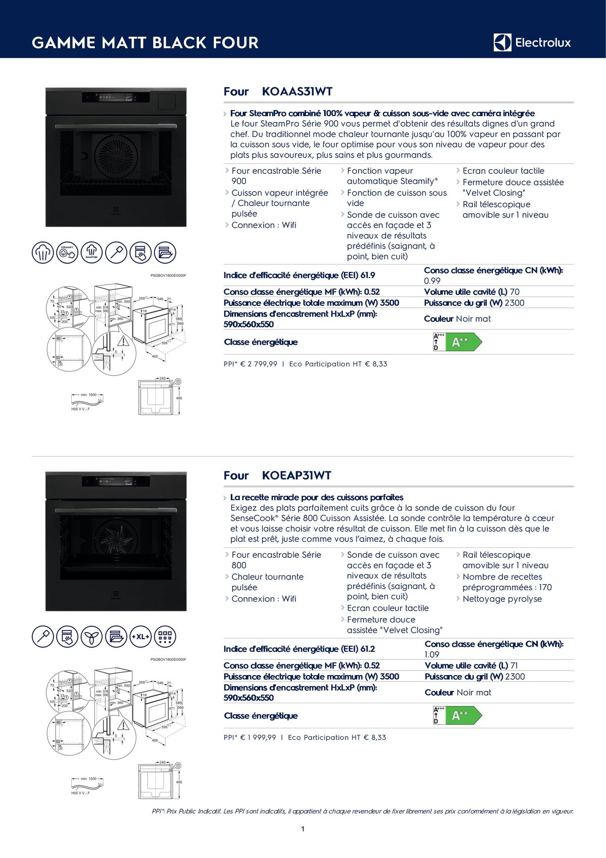 Catalogue Catalogue Electrolux Gamme Cuisinistes 2023, page 00008