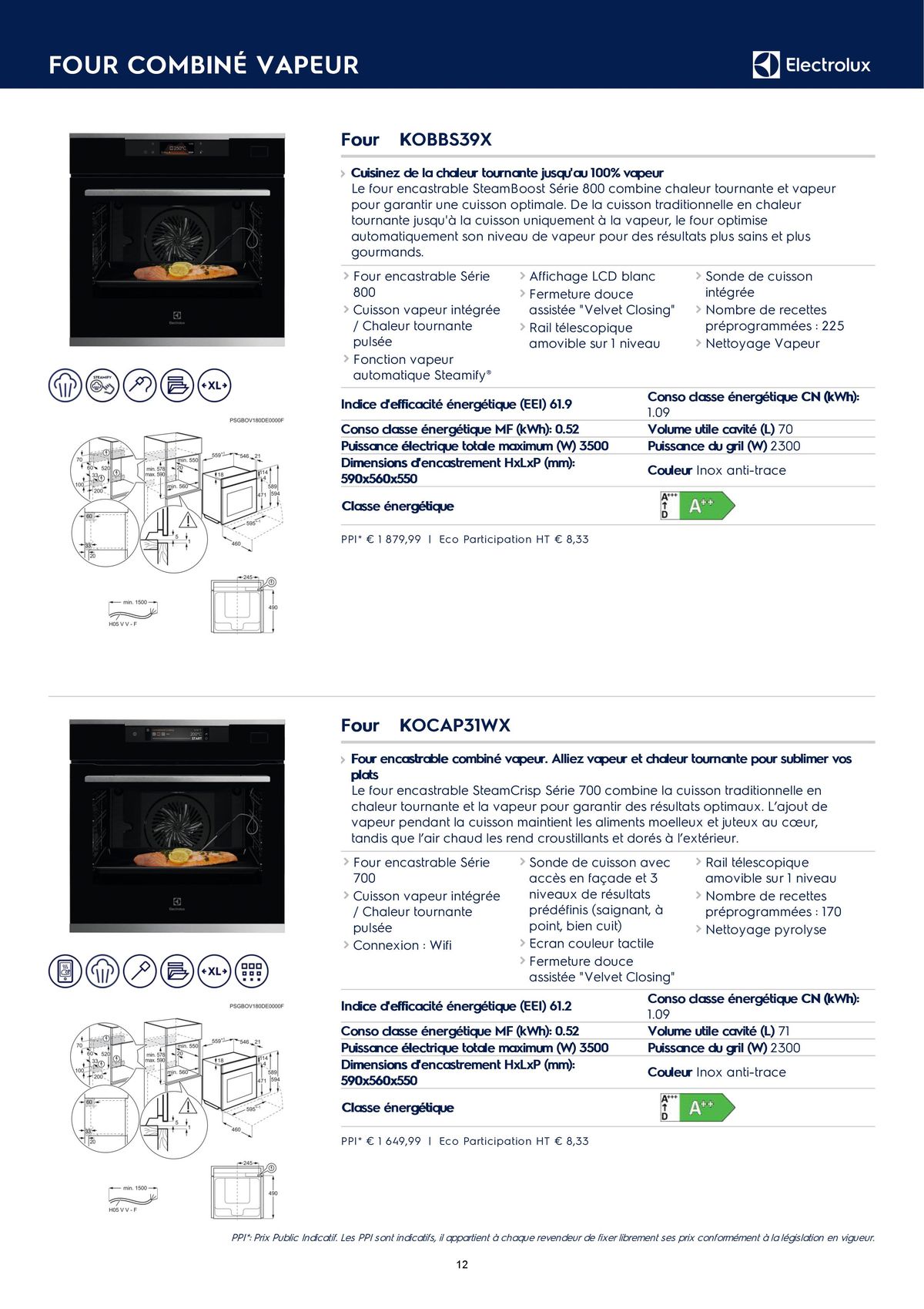 Catalogue Catalogue Electrolux Gamme Cuisinistes 2023, page 00022