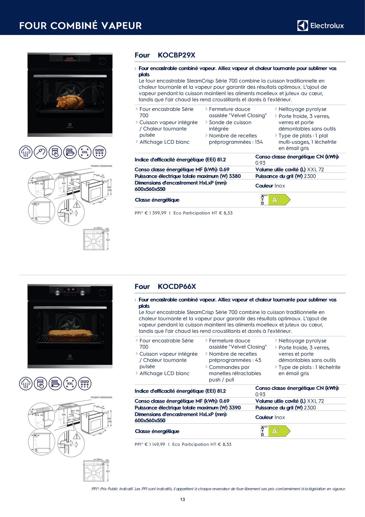 Catalogue Catalogue Electrolux Gamme Cuisinistes 2023, page 00023