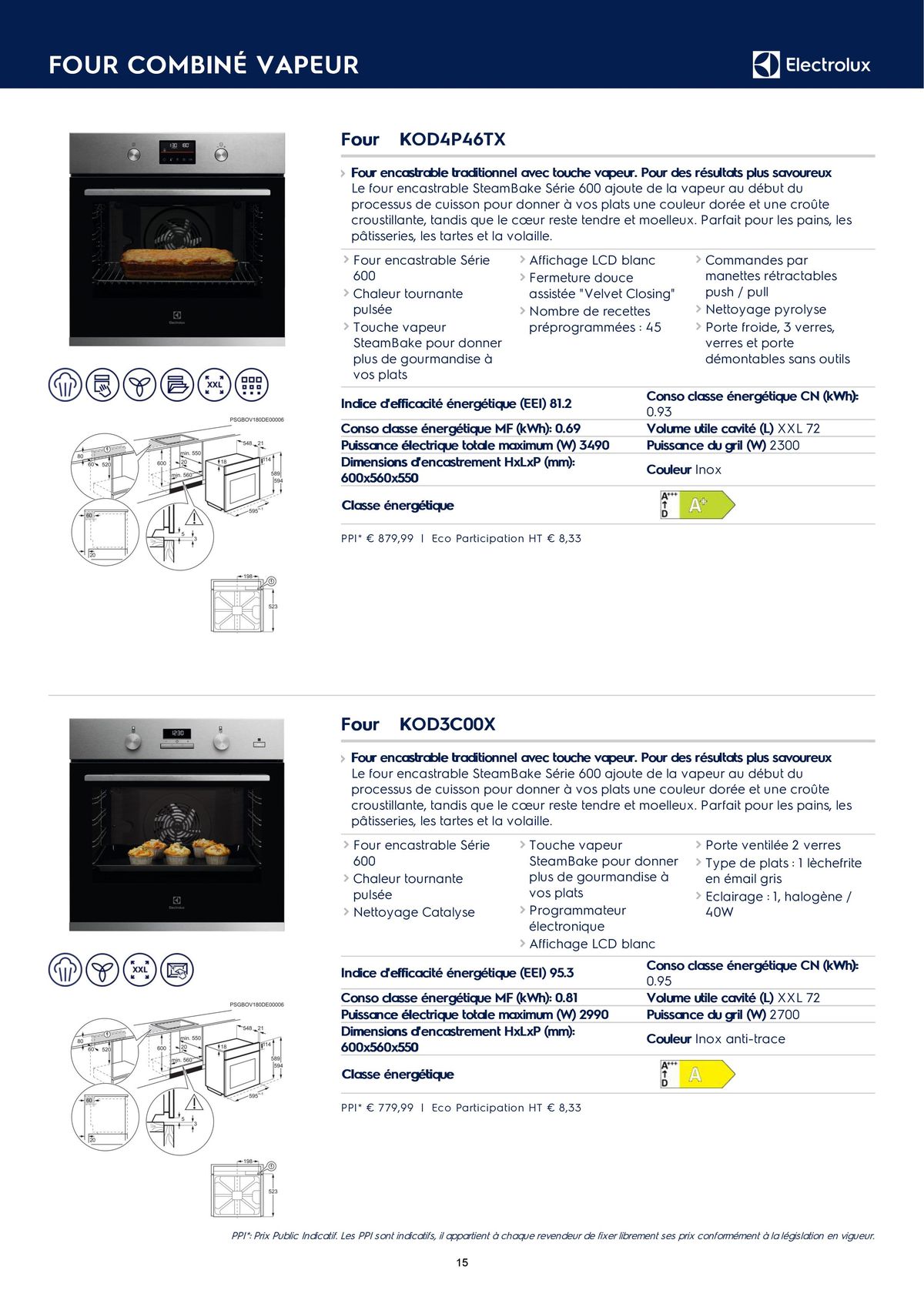 Catalogue Catalogue Electrolux Gamme Cuisinistes 2023, page 00025