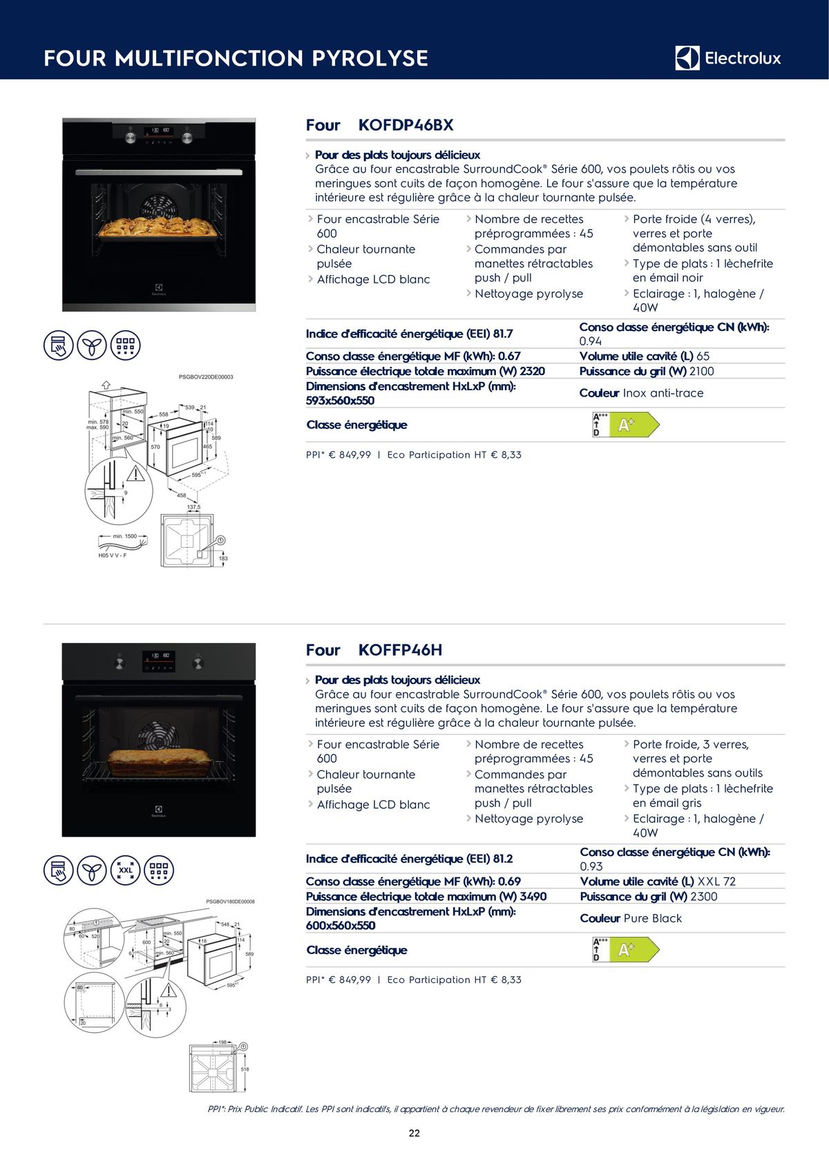 Catalogue Catalogue Electrolux Gamme Cuisinistes 2023, page 00032