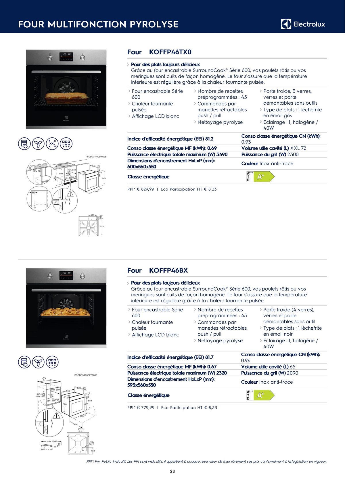 Catalogue Catalogue Electrolux Gamme Cuisinistes 2023, page 00033