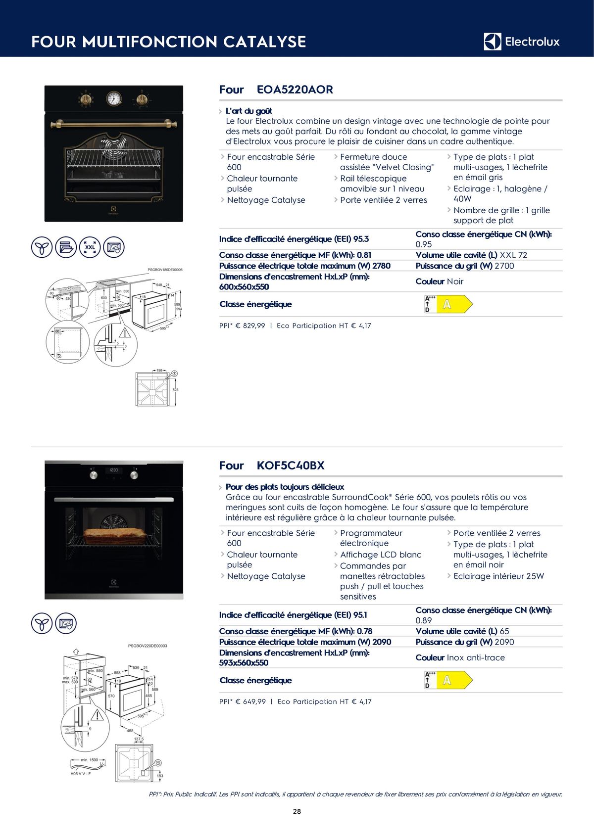 Catalogue Catalogue Electrolux Gamme Cuisinistes 2023, page 00038