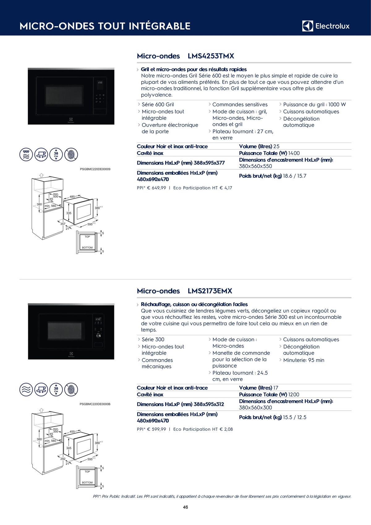 Catalogue Catalogue Electrolux Gamme Cuisinistes 2023, page 00056