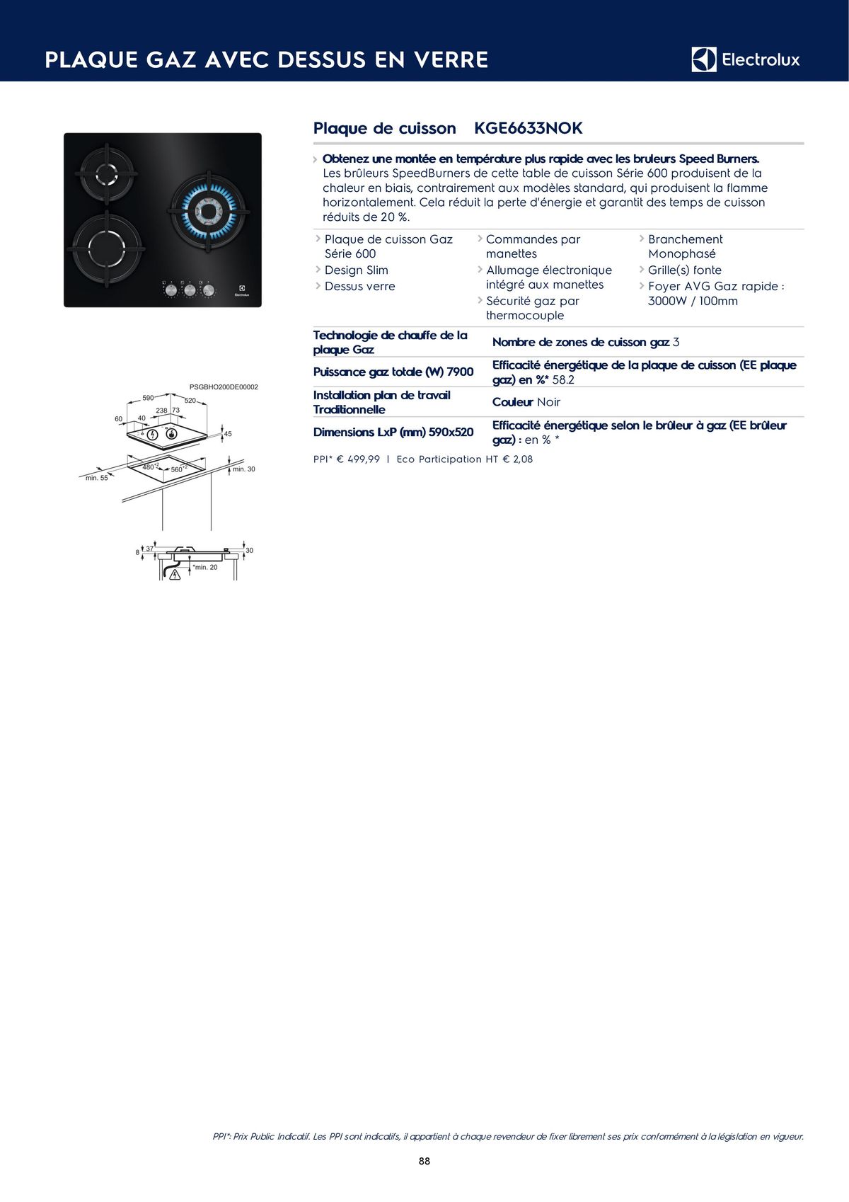 Catalogue Catalogue Electrolux Gamme Cuisinistes 2023, page 00103