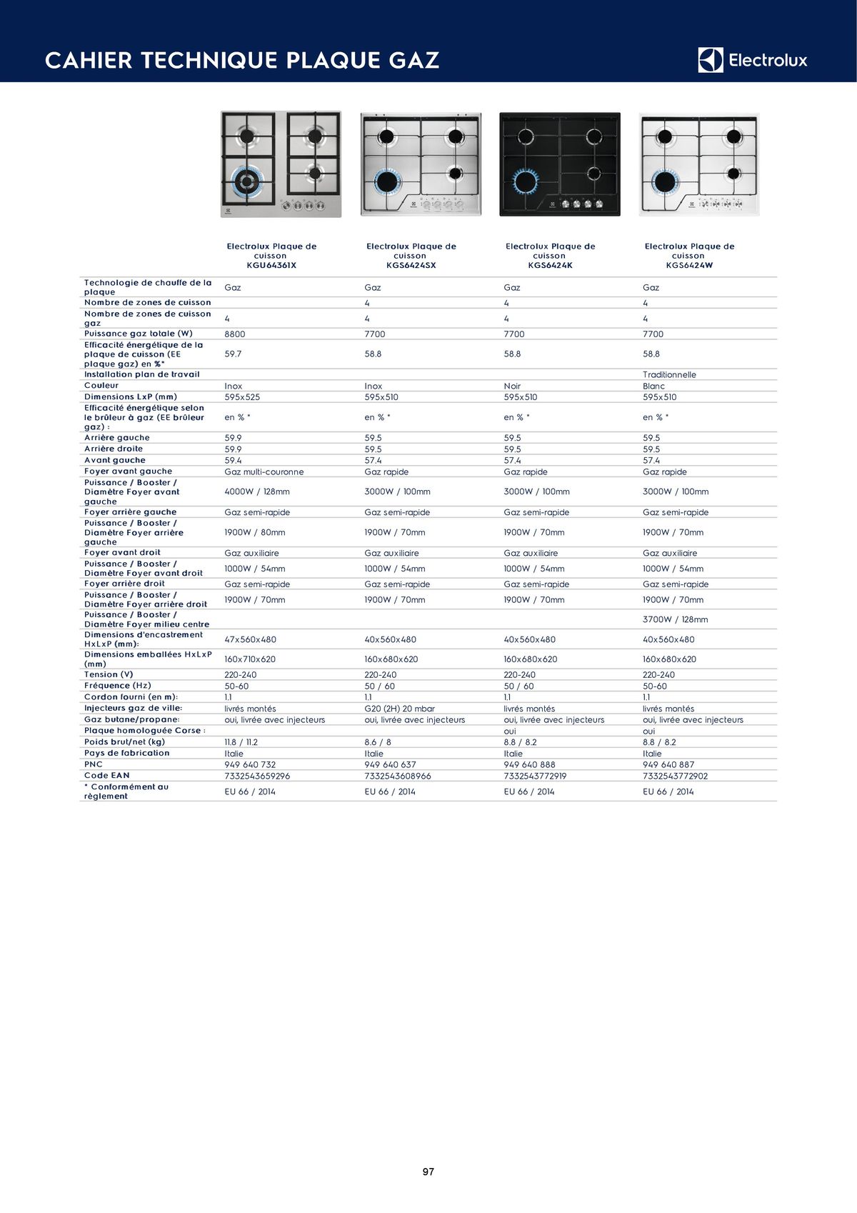 Catalogue Catalogue Electrolux Gamme Cuisinistes 2023, page 00112