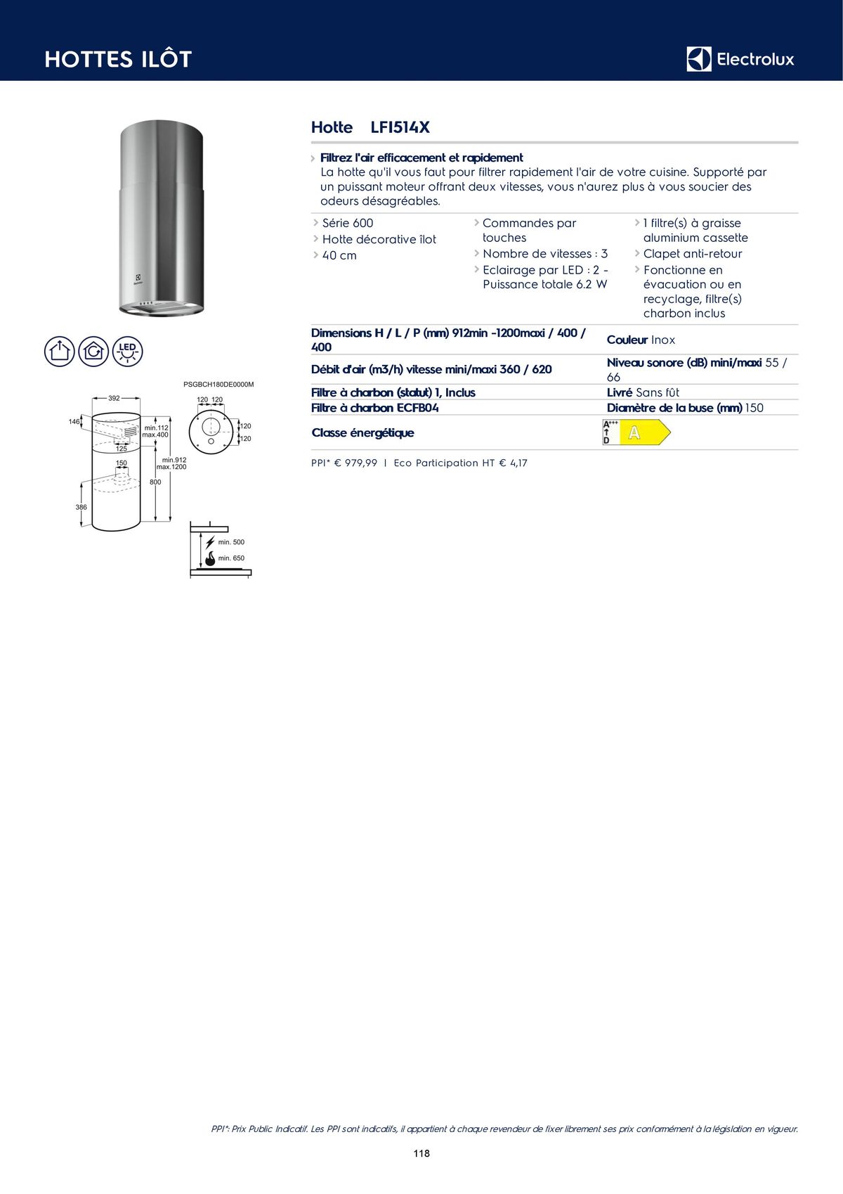 Catalogue Catalogue Electrolux Gamme Cuisinistes 2023, page 00133