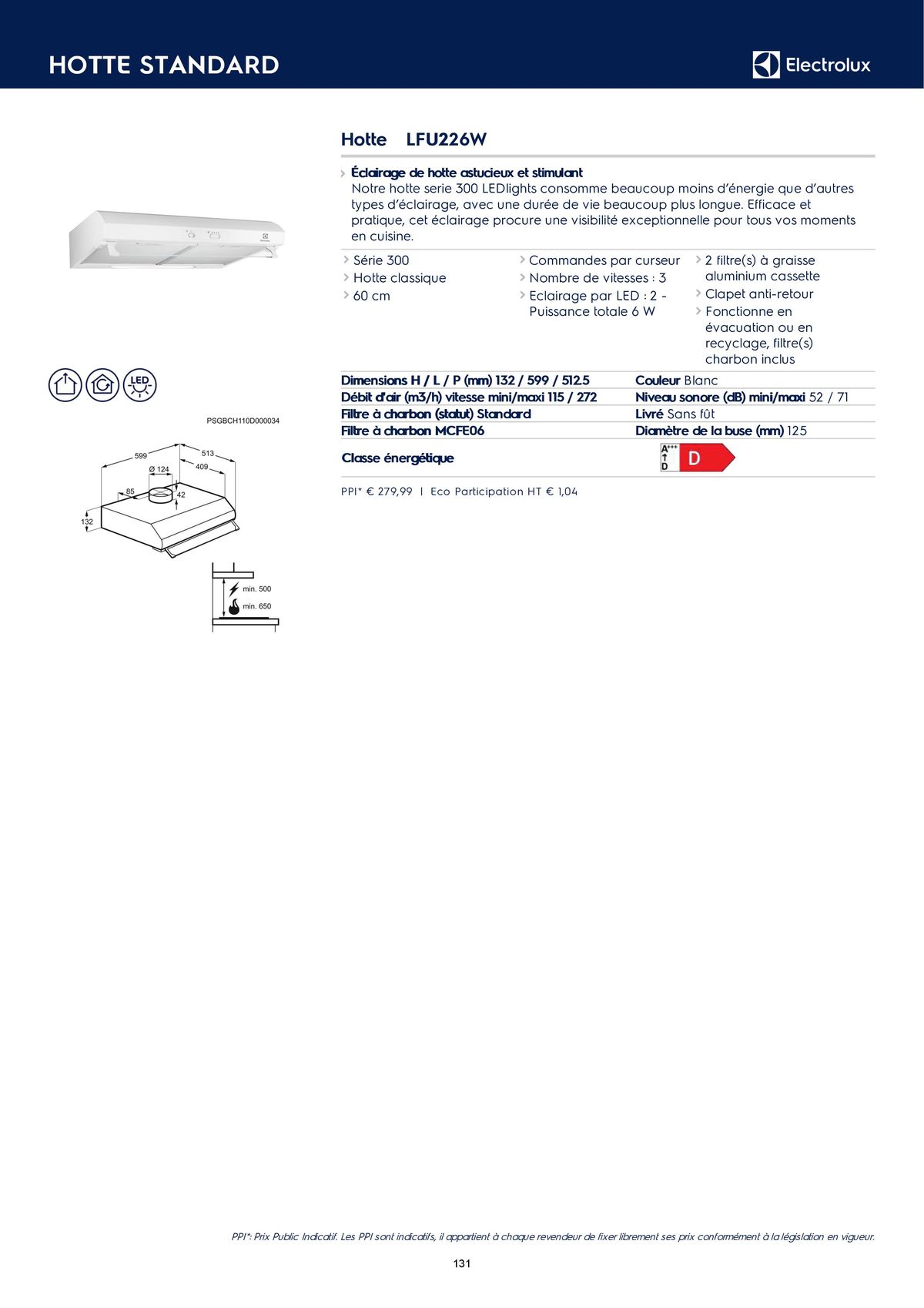 Catalogue Catalogue Electrolux Gamme Cuisinistes 2023, page 00146