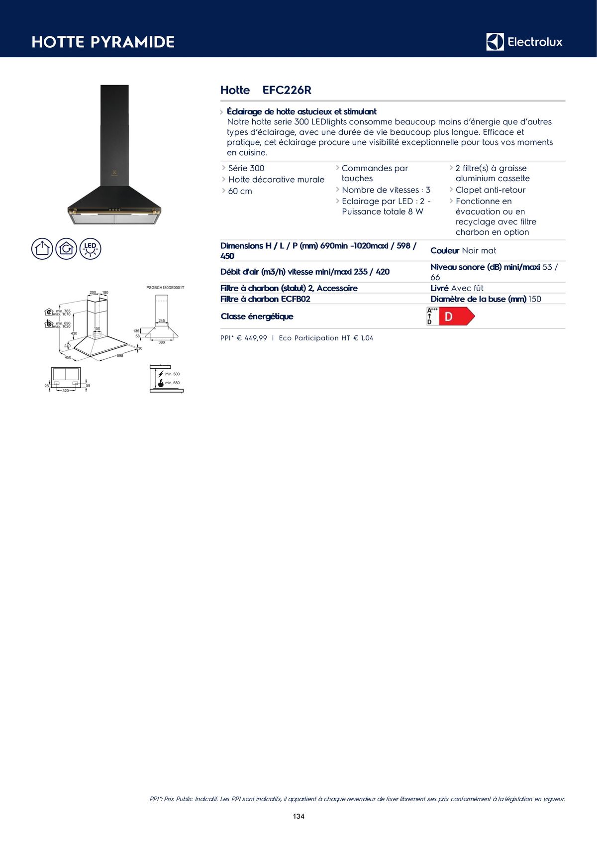 Catalogue Catalogue Electrolux Gamme Cuisinistes 2023, page 00149