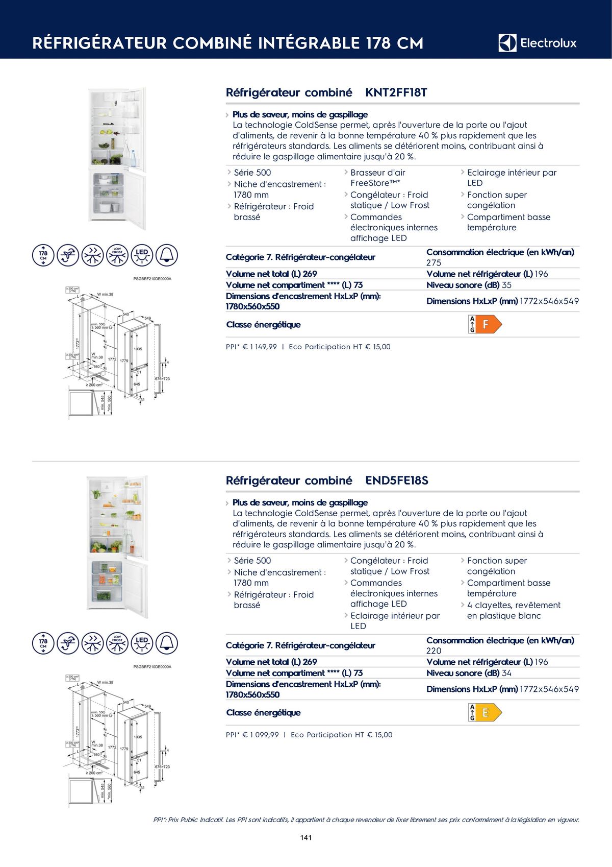 Catalogue Catalogue Electrolux Gamme Cuisinistes 2023, page 00156