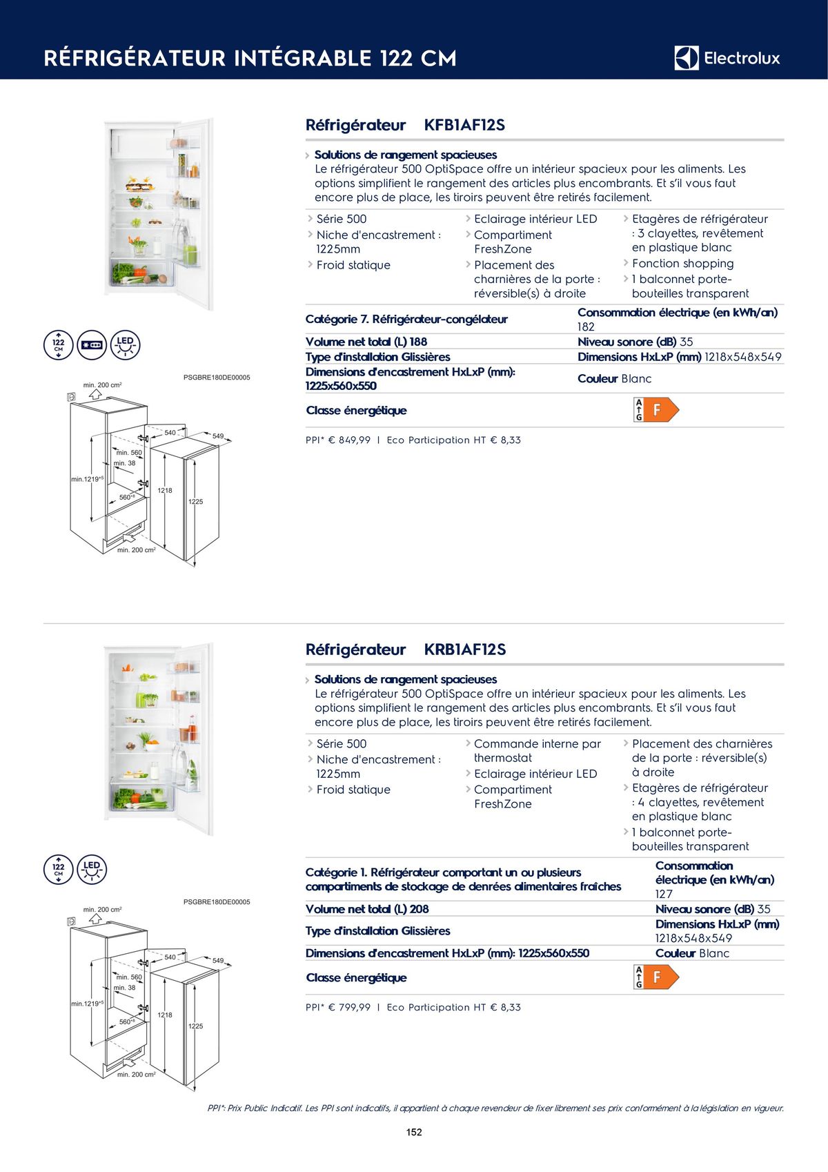 Catalogue Catalogue Electrolux Gamme Cuisinistes 2023, page 00167