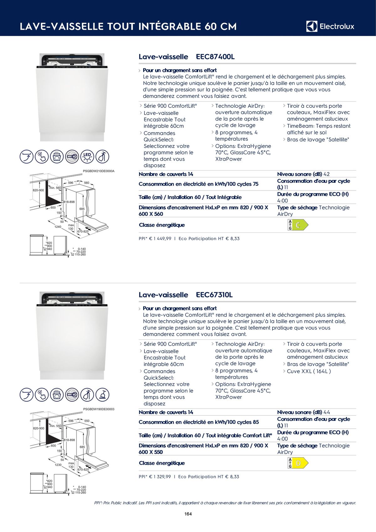 Catalogue Catalogue Electrolux Gamme Cuisinistes 2023, page 00181