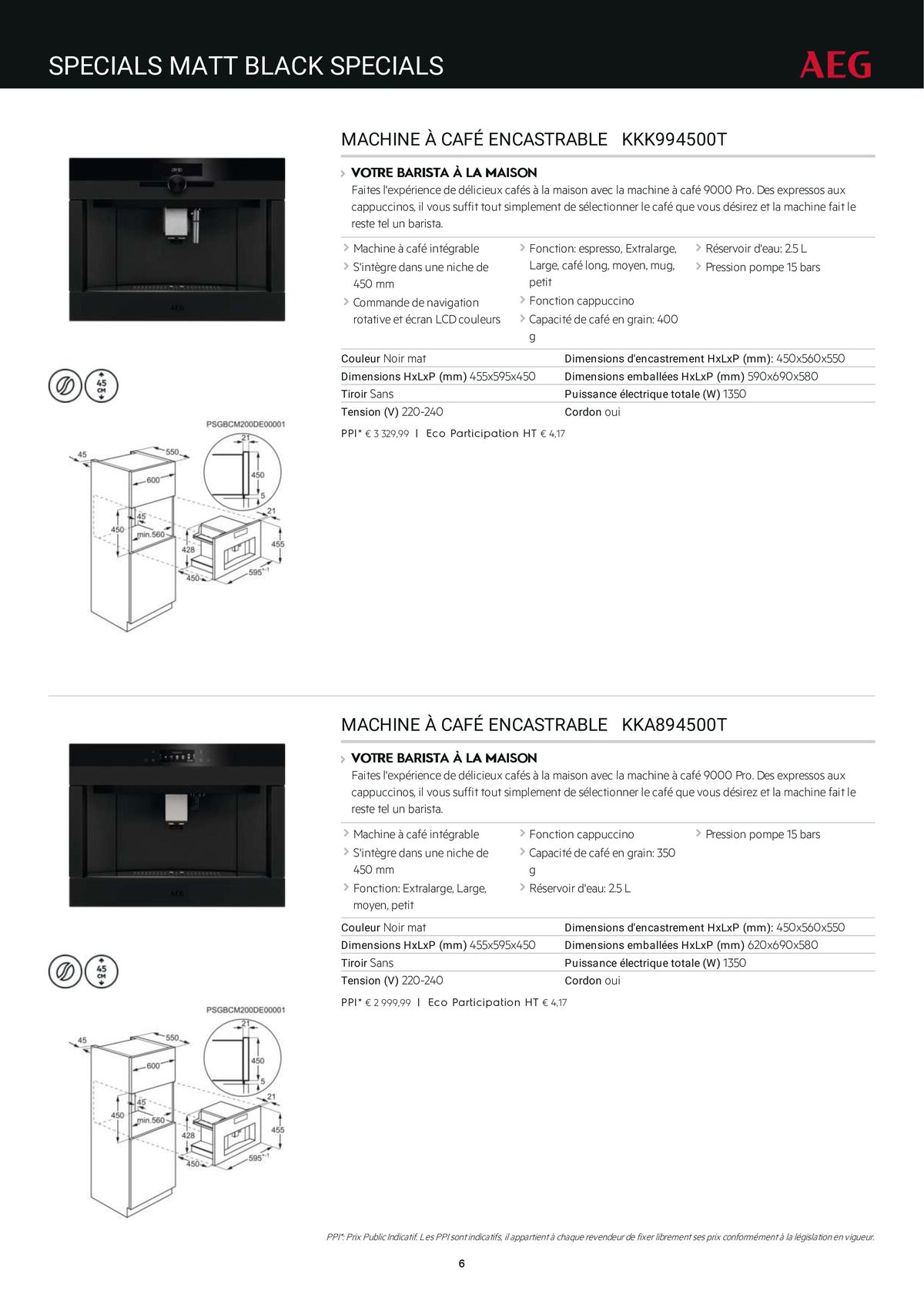 Catalogue Catalogue AEG Gamme Cuisinistes 2023, page 00013