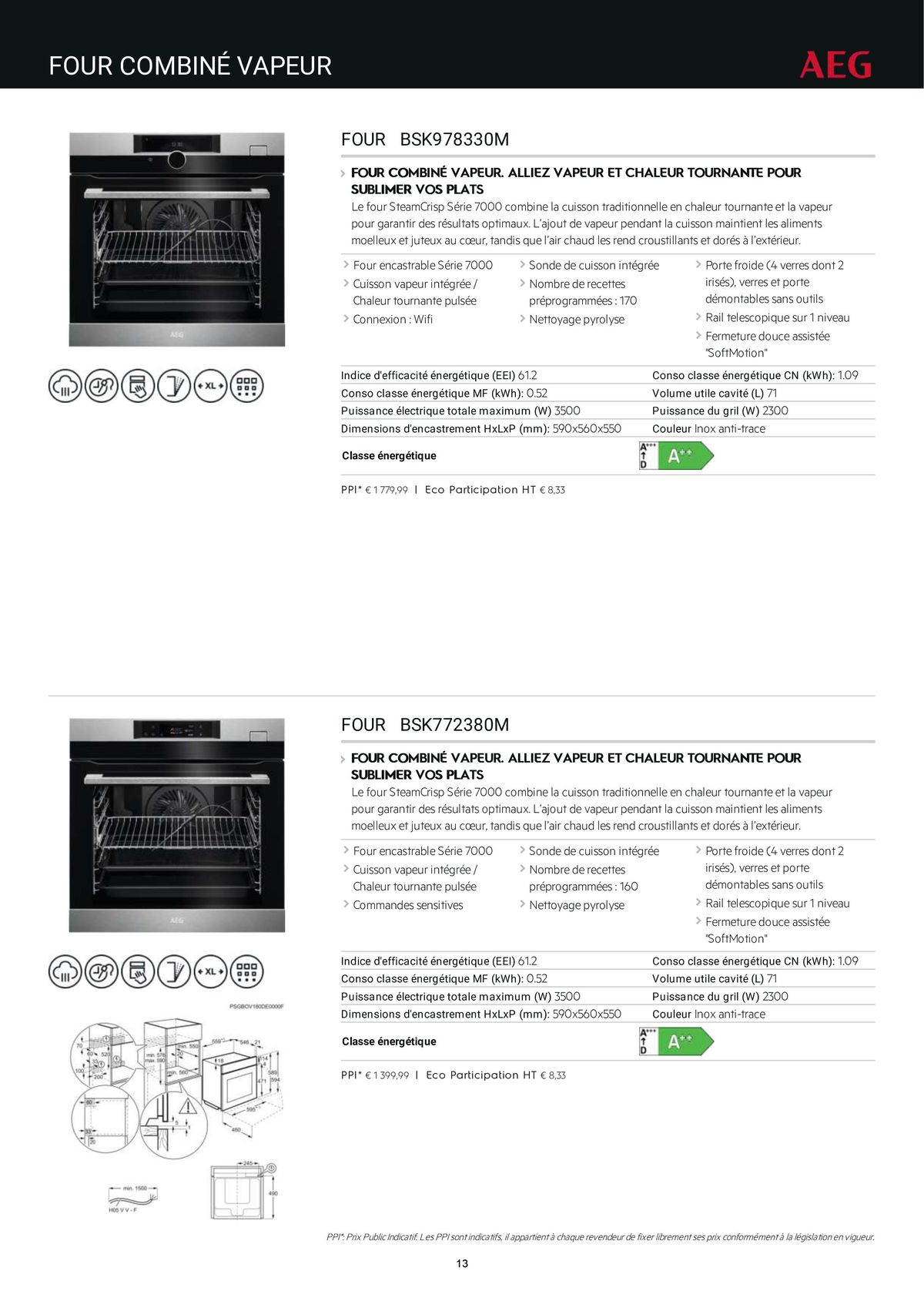 Catalogue Catalogue AEG Gamme Cuisinistes 2023, page 00024