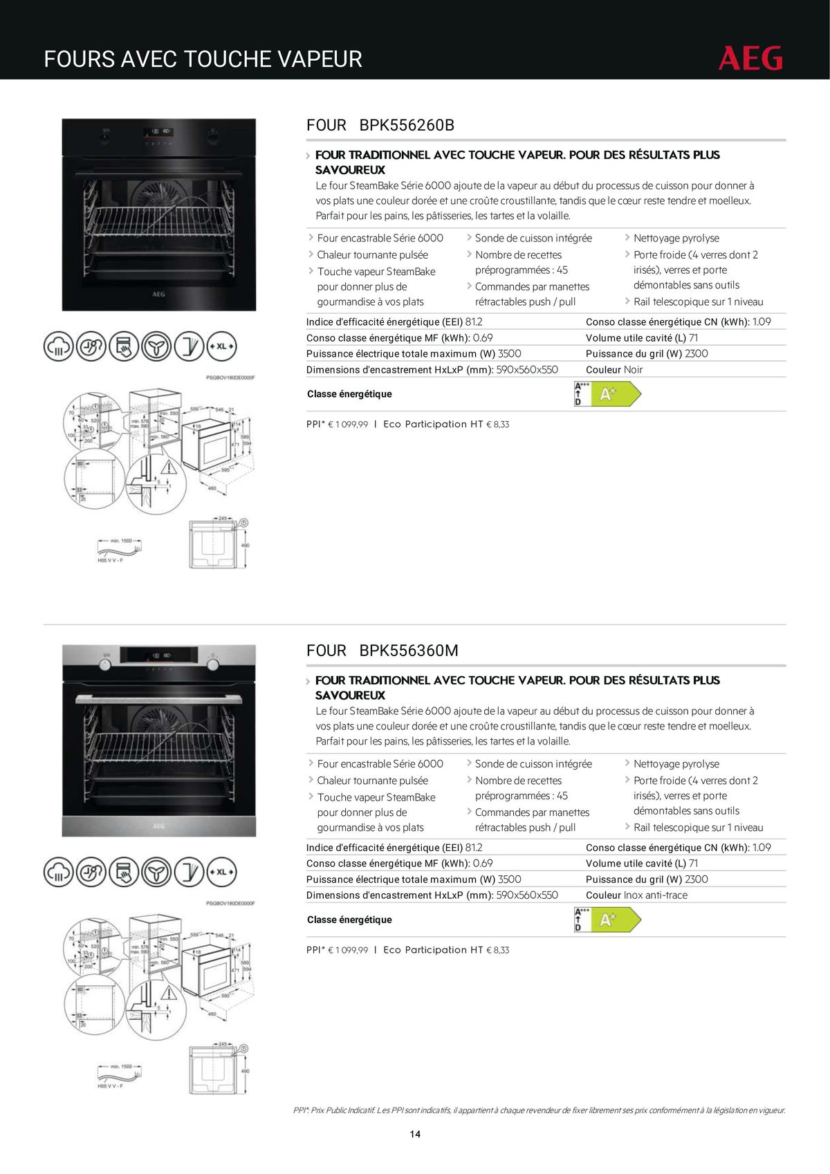 Catalogue Catalogue AEG Gamme Cuisinistes 2023, page 00025